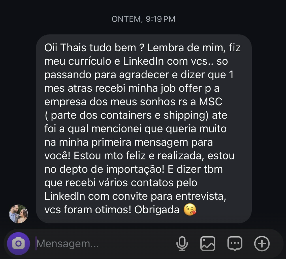 Bruna Camargo: 1 dia aplicando e já tem 2 phone screens