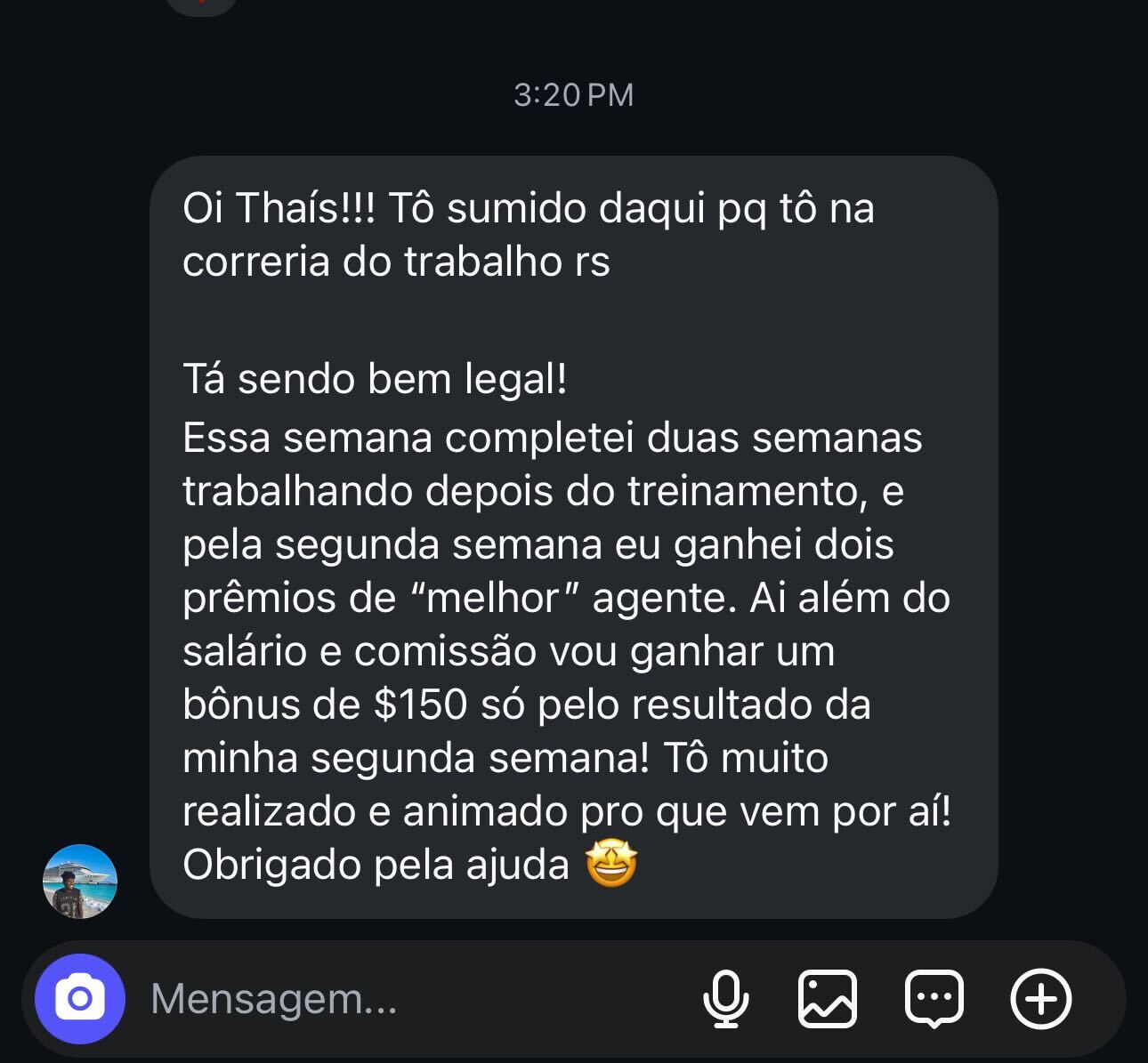 Dois prêmios de melhor agente na segunda semana de trabalho